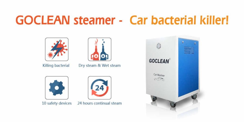 GOCLEAN Steamer es un asesino de bacterias de automóviles