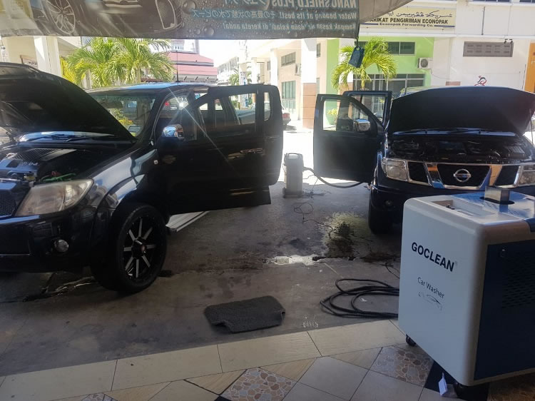 Lavadora de coches de vapor